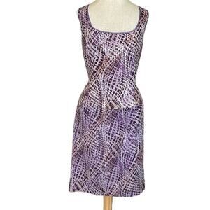 Javier Larrainzar Purple Sequin European Couture Top & Skirt Set size 46 (91)